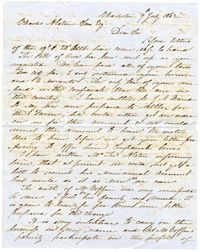 Letter from James A. Pringle to Charles Alston, July 9, 1862