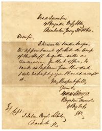 Letter from James Simons to John Julius Pringle, January 30, 1860