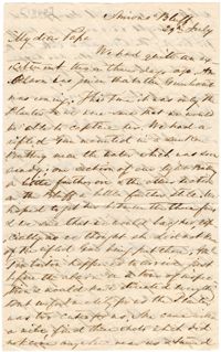 Letter from Joseph Pringle Alston to Charles Alston, July 29, 1862