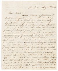 Letter from Margaretta Hayne to Susan Pringle Alston, August 7, 1865