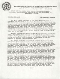 NAACP Press Release, November 30, 1989