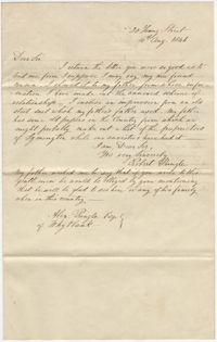 Letter from Robert Pringle, August 10, 1846