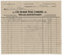 The Iseman Drug Company Bill, 1915