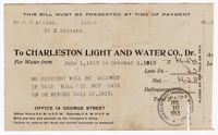 Water Bill, October 1913