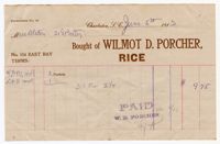 Wilmot D. Porcher Bill, 1913
