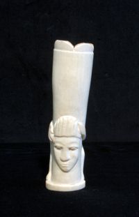 Ivory flower vase