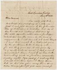 408.  Edward Barnwell to Catherine Osborn Barnwell -- June 14, 1851