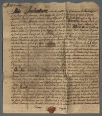 Release of Georgetown Plantation, 1740