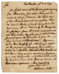 Letter from Colonel William Scott to General Benjamin Lincoln, December 17, 1779