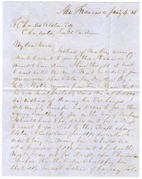 Letter from Edward J. Pringle to Charles Alston, January 4, 1856