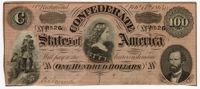 Confederate States of America One Hundred-Dollar Bill