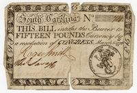 South Carolina Fifteen-Pound Note