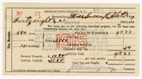 Susan Alston 1915 Georgetown County Tax Receipt