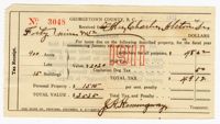 Susan Alston 1911 Georgetown County Tax Receipt