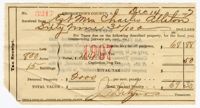 Susan Alston 1907 Georgetown County Tax Receipt