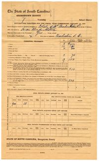 Fairfield Planatation 1909 Tax Return