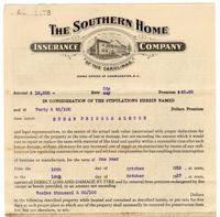 21 East Battery 1916-17 Insurance Policy