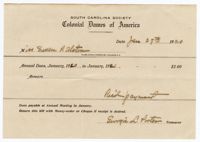 Colonial Dames of America Bill, 1920