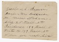 Note from Jacob A. Brown