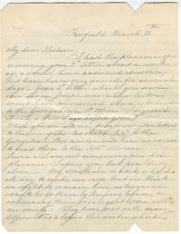 Letter from Emma Pringle Alston to Elizabeth Mary Pringle Smith