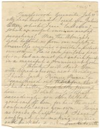 Letter from Emma Pringle Alston to Charles Alston, July 31, 1863