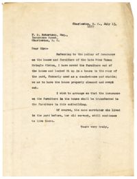 Letter from Henry Augustus Middleton Smith to F.M. Robertson, July 13, 1922