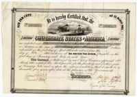 Charles Alston Confederate Treasury Note