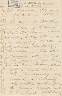446. Madame Baptiste to Bp Patrick Lynch -- December 24, 1866