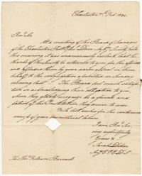 012.  Sarah Dehon to William H. W. Barnwell -- February 7, 1834