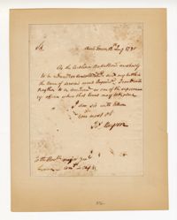 Letter from James Mayson to Major General Benjamin Lincoln, January 12, 1780