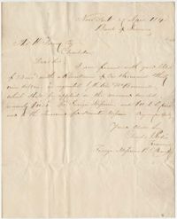 165.  Charles Aldis to Thomas H. Jervey -- April 27, 1840