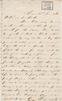 161. Francis Lynch to Bp Patrick Lynch -- June 28, 1861