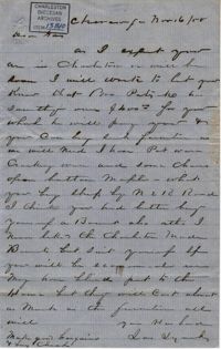 021. John Lynch to wife -- November 16, 1858