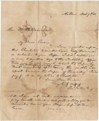 137.  Thomas Fuller to William H. W. Barnwell -- March 7, 1844