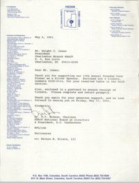 South Carolina Conference of Branches of the NAACP Memorandum, May 6, 1991