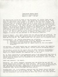 Minutes, Charleston Branch of the NAACP Executive Board Meeting, March 6, 1990