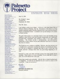 Letter from Stephen Skardon Jr. to Dwight C. James, June 16, 1994