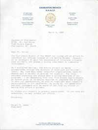 Charleston Chapter of the NAACP Fundraising Letters, March 3, 1989
