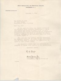 Letter from E. W. Brice and Howard Jordan, Jr. to Eugene C. Hunt, December 5, 1949