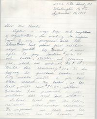 Letter from F. Henderson Moore to Eugene C. Hunt, September 18, 1958