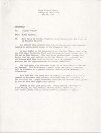 College of Charleston Memorandum, May 26, 1980