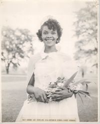 Photograph of May Queen and 1950-51 All-Expense Scholarship Winner at Talladega College