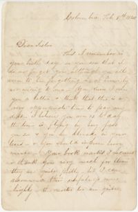 278.  Robert Woodward Barnwell to Catherine Osborn Barnwell (sister) -- February 8, 1848