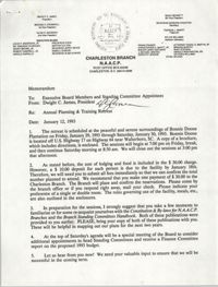 Charleston Branch of the NAACP Memorandum, January 12, 1993