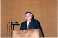 Photograph of Edmund L. Drago at a College of Charleston Event