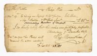 Receipt for Riding an Express, December 7, 1775