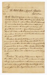 Act of Congress, September 17, 1782