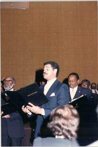 Photograph of the Omega Ensemble at a College of Charleston Event