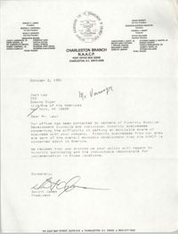 Charleston Branch of the NAACP Memorandum, October 3, 1991