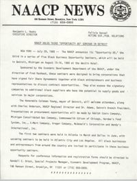 NAACP News Statement, June 29, 1985